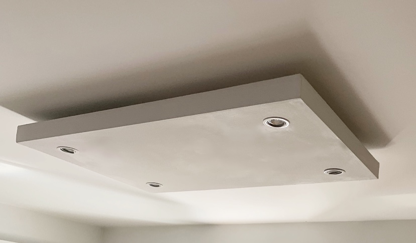 Lampadario in cartongesso: effetto elegante